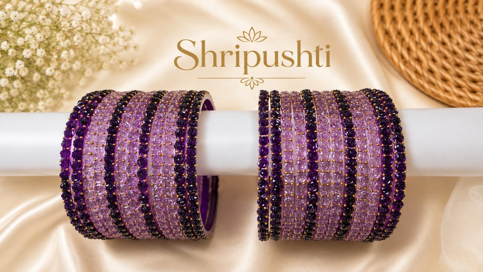 Stone Studded Bangles — festive highlight